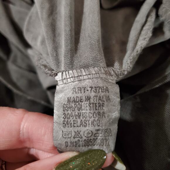 Liqui NWT Tiered Mesh Layered Skirt Italy S Dark Fairy Grunge Whimsigoth Witchy - Picture 8 of 10